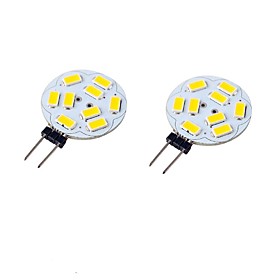2pcs 3W 300-350lm G4 LED Bi-pin Lights T 9 LED Beads SMD 5730 Decorative Warm White Cold White 9-30V 24V 12V