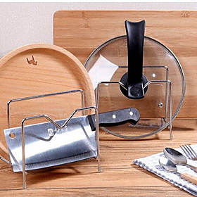 1pc Rack Holder Stainless Steel Easy To Use Kitchen Organization
