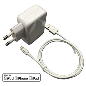 CE certificato eu parete di corsa del caricatore 1a \/ 2.4a doppia uscita mela mfi cavo fulmine certificato per iphone 6 ipad iPod