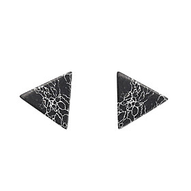 Earring Triangle Shape Stud Earrings Jewelry Women Fashion / Vintage / Punk Style Party / Daily / Casual / Sports Alloy 1 Pair Silver