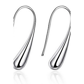 Personality Ol Fine S925 Silver Simplicity Stud Drop Earrings For Women Wedding Party Jewelry(2.70.6cm)