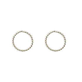 Hoop Earrings Alloy Fashion Vintage Punk Circle Silver Golden Jewelry Party Daily Casual Sports 1 Pair