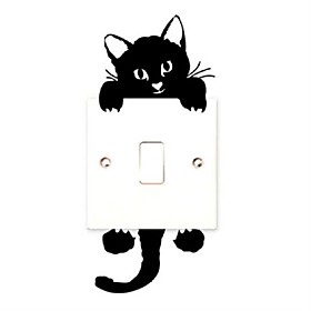 Animals Holiday Leisure Wall Stickers Plane Wall Stickers Decorative Wall Stickers Light Switch Stickers, Pvc Home Decoration Wall Decal