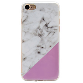 Per Custodia iPhone 7 \/ Custodia iPhone 6 \/ Custodia iPhone 5 IMD Custodia Custodia posteriore Custodia Effetto marmo Morbido TPU Apple