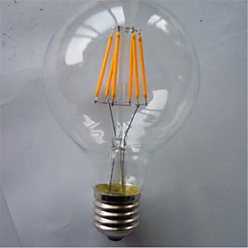1pc 500-550lm E26 / E27 LED Filament Bulbs G80 6 LED Beads COB Decorative Warm White Yellow 220-240V