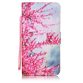 For Lommebok / Kortholder / med stativ / Flipp / Monster Etui Heldekkende Etui Blomst Hard PU-laer for Asus Asus ZenFone 3 (ZE552KL) (5.5)