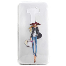 For ASUS Zenfone 3 ZE552KL Zenfone 3 ZE520KL Case Cover Fashion Girl Pattern High Permeability Painting TPU Material Phone Case