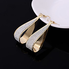 Drop Earrings Jewelry Alloy Simple Style Gold Black Silver Jewelry Wedding Party Daily Casual 1 Pair