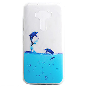 For ASUS Zenfone 3 ZE552KL Zenfone 3 ZE520KL Case Cover Dolphin Pattern High Permeability Painting TPU Material Phone Case