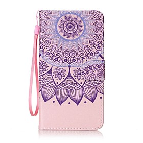 For Lommebok / Kortholder / med stativ / Flipp / Monster Etui Heldekkende Etui Blomst Hard PU-laer for Xiaomi Xiaomi Redmi Note 3