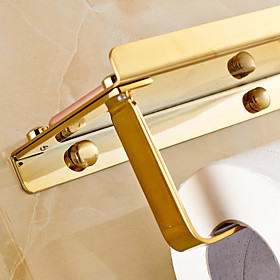 Toilet Paper Holder Contemporary Brass 1 Pc - Hotel Bath