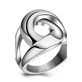 Women Casual Fashion Originality Stainless Steel Tide Ring Charm Ring For Men 316l Titanium Steel Party Simple Cross Rings