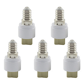 Lamp Base E14 to G9 Ceramic Socket Holder Converter for Lamp Lights Bulb (5 Pieces)
