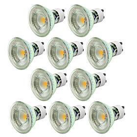 10pcs 5W 550-650lm GU10 LED Spotlight 1 LED Beads COB Dimmable Decorative Warm White Cold White 220-240V