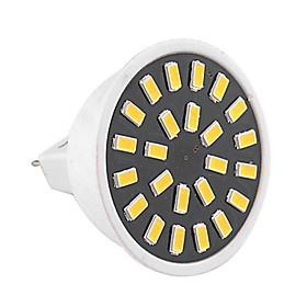 1pc 3W 400-500lm GU5.3(MR16) LED Spotlight MR16 24 LED Beads SMD 5733 Decorative Warm White Cold White 110-130V 220-240V