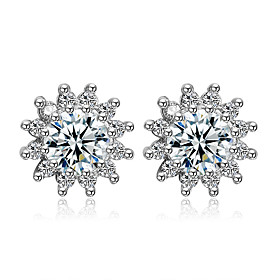 Stud Earrings Aaa Cubic Zirconia Costume Jewelry Sterling Silver Jewelry For Wedding Party Daily Casual