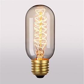 1pc 40W E26/E27 T45 2300 K Incandescent Vintage Edison Light Bulb AC 220V AC 220-240V V