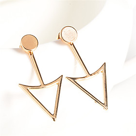 Non Stone Geometric Triangle Shape Dangle Earrings Jewelry Geometric Euramerican Fashion Personalized Daily Casual Alloy 1 Pair
