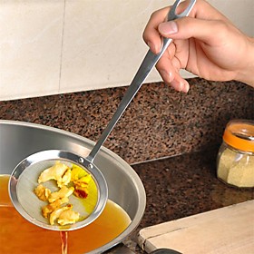 1pcs Practical New Mesh Strainers Stainless Steel Colander Cooking Tools Soup Skimmer Scoop Colander Kitchen Accessories