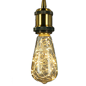 1pc 3W 300lm E26 / E27 LED Filament Bulbs ST64 25 LED Beads Integrate LED Starry Decorative Warm White 85-265V