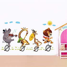 Animals Leisure Holiday Wall Stickers Plane Wall Stickers Decorative Wall Stickers 3d, Paper Home Decoration Wall Decal Wall Window