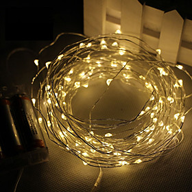 3m String Lights 30 SMD LEDs Warm White White Pink Purple Green Yellow Blue Red Waterproof 4.5V