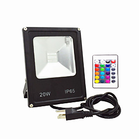 20W LED Floodlight Decorative Remote-Controlled Wall Indoor Outdoor Decorate wedding scene Wedding Party Decoration Outdoor Lighting RGB