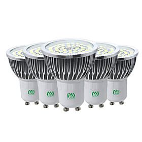 YWXLIGHT 5pcs 7W 600-700lm GU10 LED Spotlight 48 LED Beads SMD 2835 Decorative Warm White Cold White Natural White 85-265V