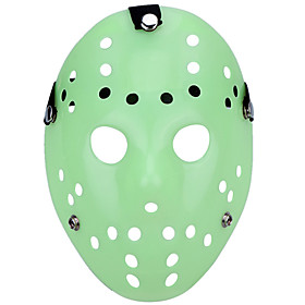Halloween Porous Jason Killer Mask Luminous Green Horror Hockey Cosplay Carnaval Masquerade Party Costume Prop