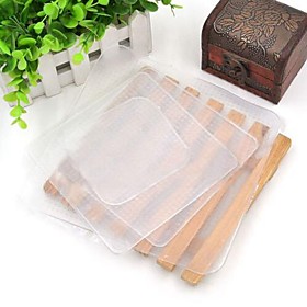 4pcs Reusable Silicone Food Wrap Seal Covers Strech Keeping Fresh Plastic Wraps