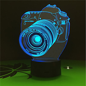 1set 3D Nightlight USB Battery Color-Changing Decorative