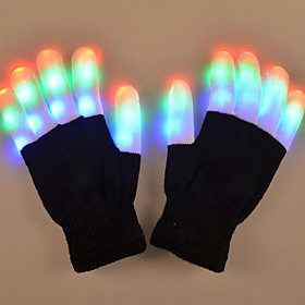 1 Pair LED Finger Light RGB Battery Decorative