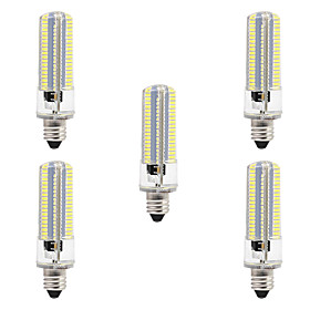 BRELONG 5pcs 8W 700lm E14 LED Corn Lights 152 LED Beads SMD 3014 Dimmable Warm White White 220V 110V