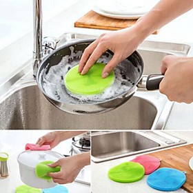 High Quality 1pc Rubber Cleaning Brush Cloth Tools, Kitchen Cleaning Supplies