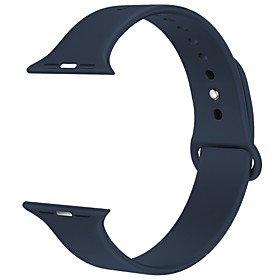 38mm Langte Silicone Apple Watch Band For Apple Watch Series 2/1 / Sport Edition -black