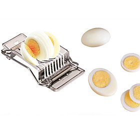 1pc Egg Slicer Cutter Stainless Steel Multifunction Sectione Cutter Mold Edges Kitchen Tool