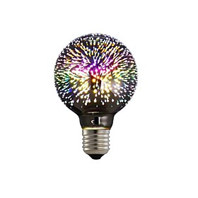 1pc 4W 350lm E26 / E27 LED Globe Bulbs G80 28 LED Beads Integrate LED 3D Firework Starry Decorative Multi-colors 85-265V