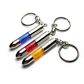 1pcs Anti Electrostatic Anti Static Keychain Small Bullet Shaped Keychain Ramdon Color