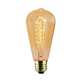 1pc 40 W E26 / E27 / E27 ST64 Warm White Incandescent Vintage Edison Light Bulb 220-240 V / 110-130 V