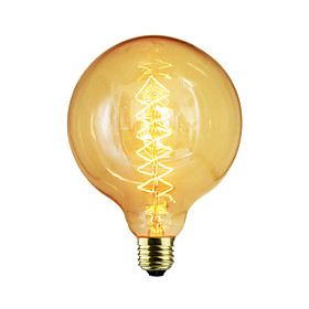 1pc 60 W E26 / E26 / E27 / E27 G125 Incandescent Vintage Edison Light Bulb 220-240 V