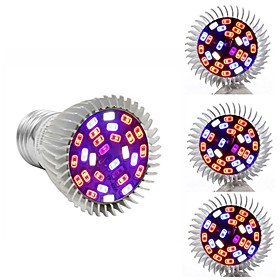 4pcs 7W 800-1200lm E26 / E27 Growing Light Bulb 40 LED Beads SMD 5730 White Infrared Ray UV (Blacklight) Blue Red 85-265V