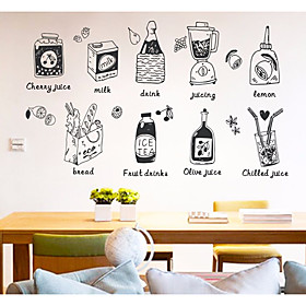 Food Beverage Food Wall Stickers 3d Wall Stickers Decorative Wall Stickers, Paper Home Decoration Wall Decal Wall