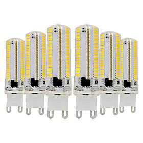 YWXLIGHT 6pcs 7W 600-700lm G9 LED Bi-pin Lights T 152 LED Beads SMD 3014 Dimmable Warm White Cold White 110-130V 220-240V