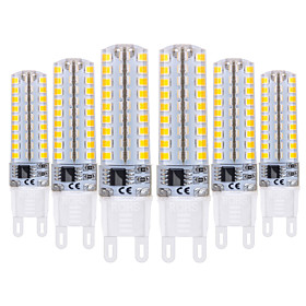 YWXLIGHT 6pcs 5W 400-500lm G9 LED Bi-pin Lights T 72 LED Beads SMD 2835 Dimmable Warm White Cold White 220-240V