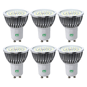 YWXLIGHT 6pcs 7W 600-700lm GU10 LED Spotlight 48 LED Beads SMD 2835 Warm White Cold White Natural White