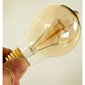 1pc 40W E26 / E27 A60(A19) Warm White 2300k Retro Dimmable Decorative Incandescent Vintage Edison Light Bulb 220-240V