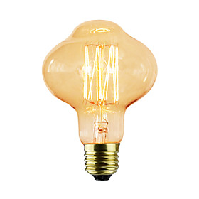 1pc 40 W E26 / E27 D80 Incandescent Vintage Edison Light Bulb 220-240 V