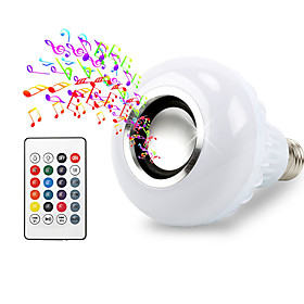 1pc 12 W 600 lm E26 / E27 LED Smart Bulbs 26 LED Beads SMD 5050 Bluetooth / Remote-Controlled / Audio Speaker RGB 85-265 V / RoHS