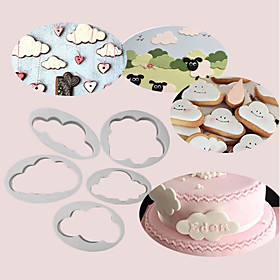 Bakeware tools Plastic DIY For Cake / For Cookie / For Cupcake Cake Molds / Cookie Cutters / Dessert Tools 5pcs