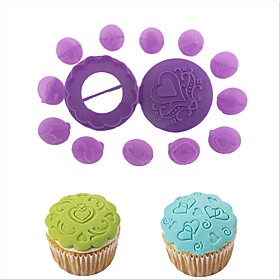 Bakeware tools Plastic Creative / DIY For Cookie / For Cupcake / Ice Cream Cake Molds / Dessert Decorators / Baking Pastry Tools 14pcs